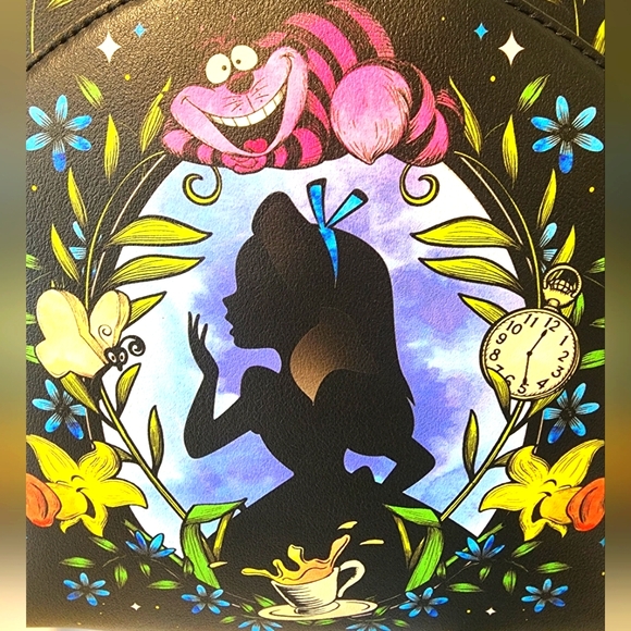 Alice In Wonderland Loungefly Backpack - Picture 2 of 11